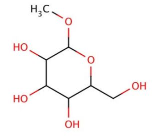 Methyl-&beta;-D-galactopyranoside (CAS 1824-94-8) - chemical structure image