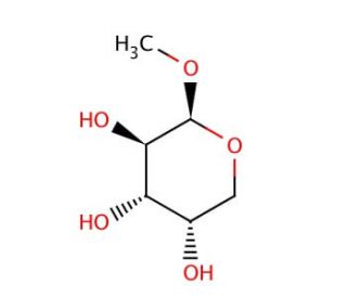 Methyl &beta;-L-arabinopyranoside (CAS 1825-00-9) - chemical structure image