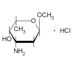Methyl &beta;-L-daunosaminide hydrochloride (CAS 115388-97-1) - chemical structure image