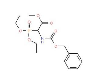 Methyl Cbz-amino(diethoxyphosphoryl)acetate (CAS 114684-69-4) - chemical structure image