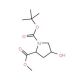 Methyl cis-1-Boc-4-hydroxy-D-prolinate (CAS 114676-69-6) - chemical structure image
