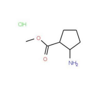 Methyl cis-2-aminocyclopentanecarboxylate hydrochloride (CAS 119993-55-4) - chemical structure image