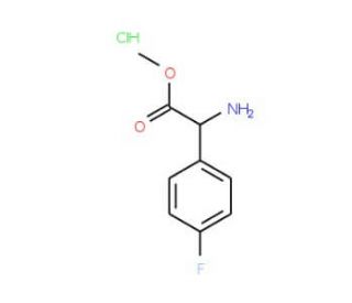 Methyl D-2-(4-fluorophenyl)glycinate HCl (CAS 439213-22-6) - chemical structure image
