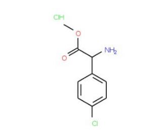 Methyl D-4-chlorophenylglycinate HCl (CAS 59410-89-8) - chemical structure image