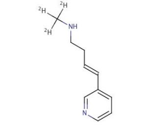 [Methyl-d3]metanicotine (CAS 220088-40-4) - chemical structure image