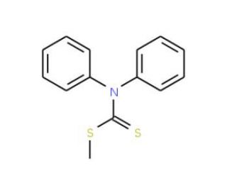 Methyl diphenylcarbamodithioate (CAS 71195-52-3) - chemical structure image