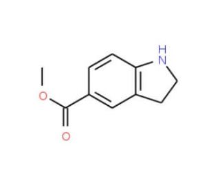 methyl indoline-5-carboxylate (CAS 141452-01-9) - chemical structure image
