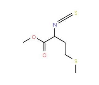 Methyl L-2-isothiocyanato-4-(methylthio)butyrate (CAS 21055-47-0) - chemical structure image