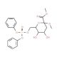 Methyl (methyl 3-deoxy-D-arabino-hept-2-ulopyranosid)onate-7-(diphenyl phosphate (CAS 91382-79-5) - chemical structure image
