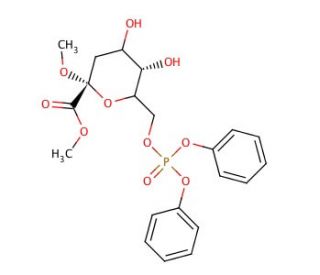 Methyl (Methyl 3-Deoxy-D-arabino-heptulopyranosid)onate-7-(diphenyl Phosphate) - chemical structure image