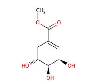 Methyl (&minus;)-Shikimate (CAS 40983-58-2) - chemical structure image