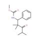 Methyl N-(2,2,4-trimethyl-3-oxo-1-phenylpentyl)-carbamate (CAS 1000018-26-7) - chemical structure image