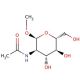 Methyl N-acetyl-α-D-glucosaminide (CAS 6082-04-8) - chemical structure image