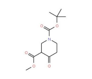 Methyl N-Boc-4-oxopiperidine-3-carboxylate (CAS 161491-24-3) - chemical structure image