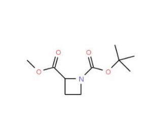 Methyl N-Boc-azetidine-2-carboxylate (CAS 255882-72-5) - chemical structure image