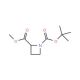 Methyl N-Boc-azetidine-2-carboxylate (CAS 255882-72-5) - chemical structure image