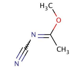 methyl N-cyanoethanecarboximidate - chemical structure image