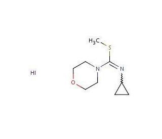 methyl N-cyclopropylmorpholine-4-carbimidothioate hydroiodide - chemical structure image