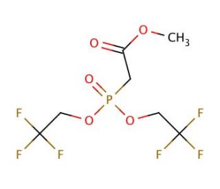 Methyl P,P-bis(2,2,2-trifluoroethyl)phosphonoacetate (CAS 88738-78-7) - chemical structure image