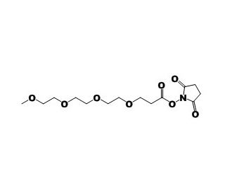 Methyl-(PEG)4-NHS (CAS 622405-78-1) - chemical structure image