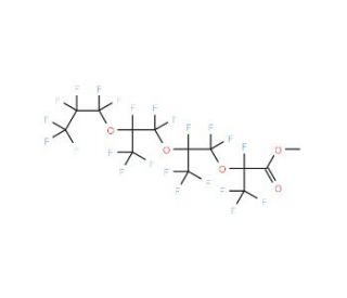 Methyl perfluoro-2,5,8-trimethyl-3,6,9-trioxadodecanoate (CAS 39187-47-8) - chemical structure image