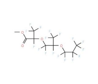 Methyl perfluoro-2,5-dimethyl-3,6-dioxanonanoate (CAS 26131-32-8) - chemical structure image