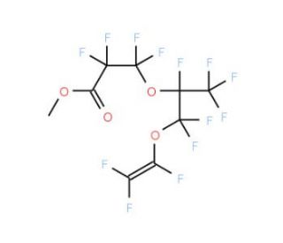 Methyl perfluoro(5-methyl-4,7-dioxanon-8-enoate) (CAS 63863-43-4) - chemical structure image