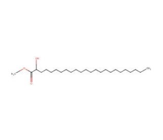 Methyl (&plusmn;)-2-hydroxytetracosanoate (CAS 2433-95-6) - chemical structure image