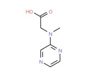[methyl(pyrazin-2-yl)amino]acetic acid - chemical structure image