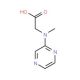 [methyl(pyrazin-2-yl)amino]acetic acid - chemical structure image