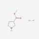 Methyl pyrrolidine-3-carboxylate hydrochloride (CAS 198959-37-4) - chemical structure image