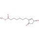 Methyl (R)-(+)-3-hydroxy-5-oxo-1-cyclopentene-1-heptanoate (CAS 41138-61-8) - chemical structure image