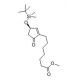 Methyl (R)-(+)-3-(tert-butyldimethylsilyloxy)-5-oxo-1-cyclopentene-1-heptanoate (CAS 41138-69-6) - chemical structure image