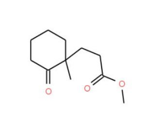 (&plus;)-Methyl (R)-3-(1-methyl-2-oxocyclohexyl)propionate (CAS 94089-47-1) - chemical structure image