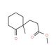 (+)-Methyl (R)-3-(1-methyl-2-oxocyclohexyl)propionate (CAS 94089-47-1) - chemical structure image