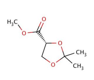 Methyl (R)-(&plus;)-2,2-dimethyl-1,3-dioxolane-4-carboxylate (CAS 52373-72-5) - chemical structure image