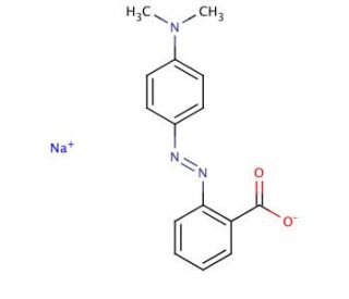 Methyl Red sodium salt (CAS 845-10-3) - chemical structure image
