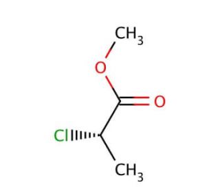 (&minus;)-Methyl (S)-2-chloropropionate (CAS 73246-45-4) - chemical structure image