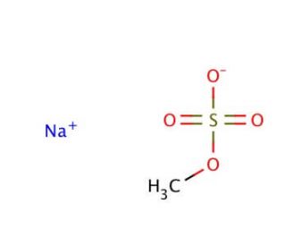 Methyl sulfate sodium salt (CAS 512-42-5) - chemical structure image