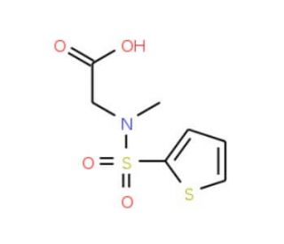 [methyl(thien-2-ylsulfonyl)amino]acetic acid - chemical structure image