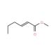 Methyl trans-2-hexenoate (CAS 13894-63-8) - chemical structure image