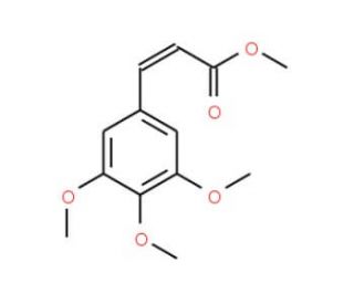 Methyl trans-3,4,5-trimethoxycinnamate (CAS 20329-96-8) - chemical structure image