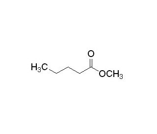 Methyl valerate (CAS 624-24-8) - chemical structure image