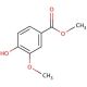 Methyl vanillate (CAS 3943-74-6) - chemical structure image
