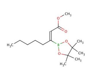 Methyl (Z)-oct-2-enoate-3-boronic acid pinacol ester (CAS 352534-74-8) - chemical structure image