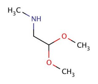 (Methylamino)acetaldehyde dimethyl acetal (CAS 122-07-6) - chemical structure image
