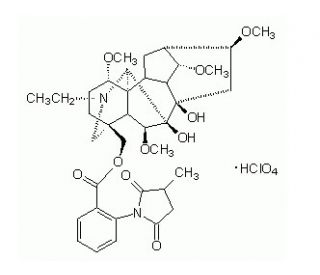 Methyllycaconitine Perchlorate, Delphinium sp. - chemical structure image