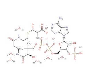 Methylmalonyl coenzyme A tetralithium salt (CAS 104809-02-1) - chemical structure image