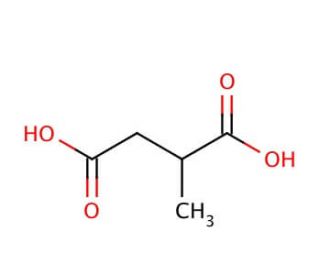 Methylsuccinic acid (CAS 498-21-5) - chemical structure image