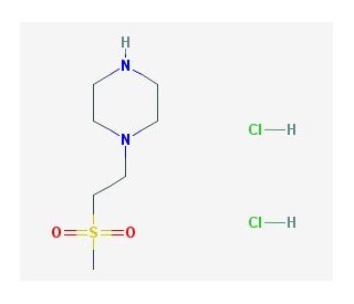 Methylsulfonylethyl piperazine dihydrochloride (CAS 479065-30-0) - chemical structure image